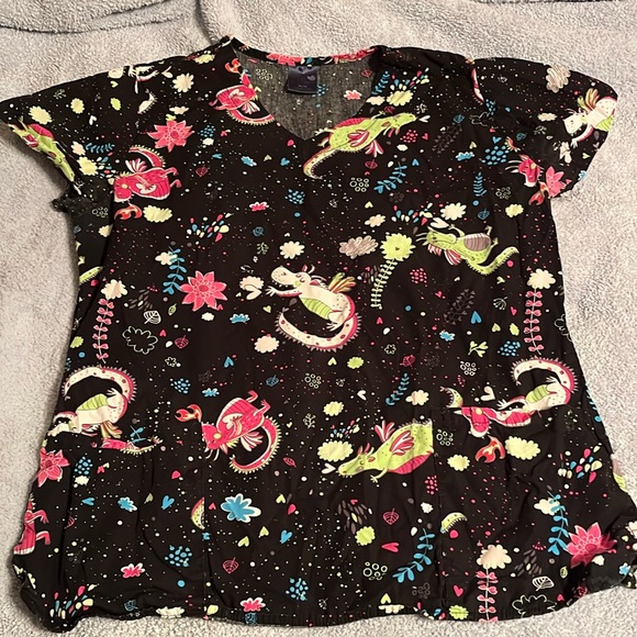 Zoe & Chloe scrub top - Picture 1 of 2